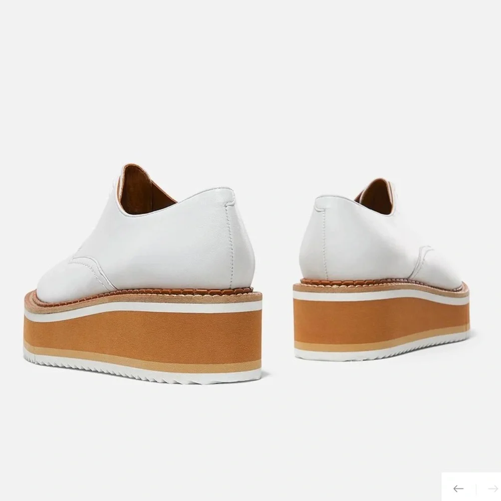 Clergerie Paris BROOK derbies, white lambskin NWOT - Picture 3 of 13